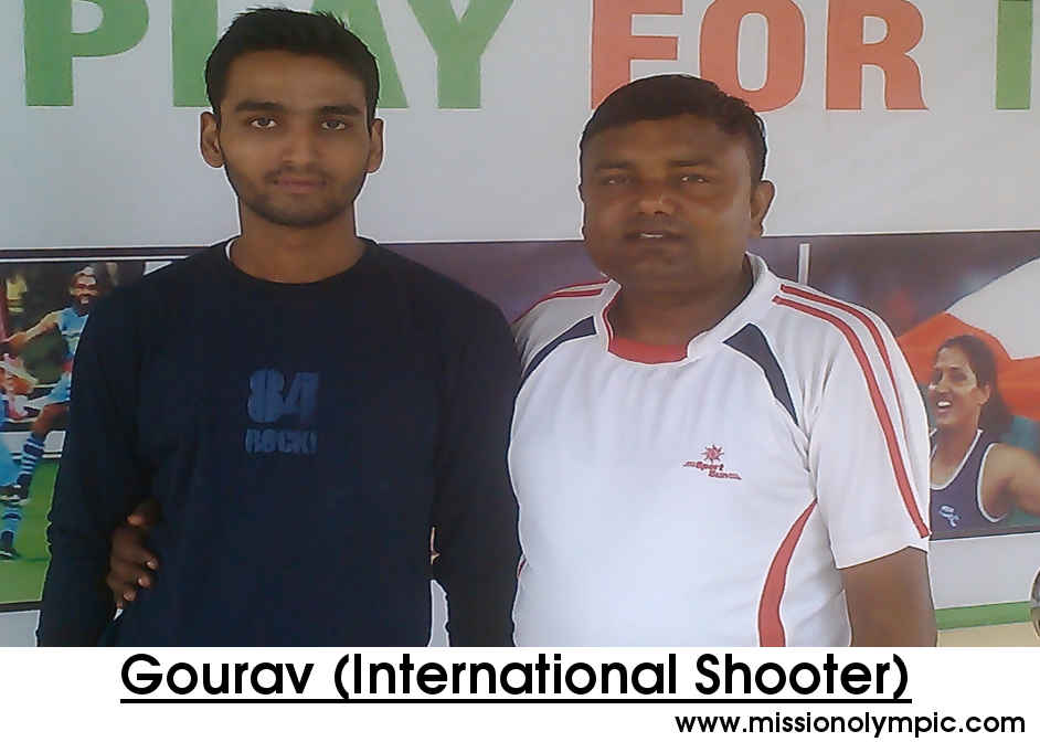 International player of pistol shooting