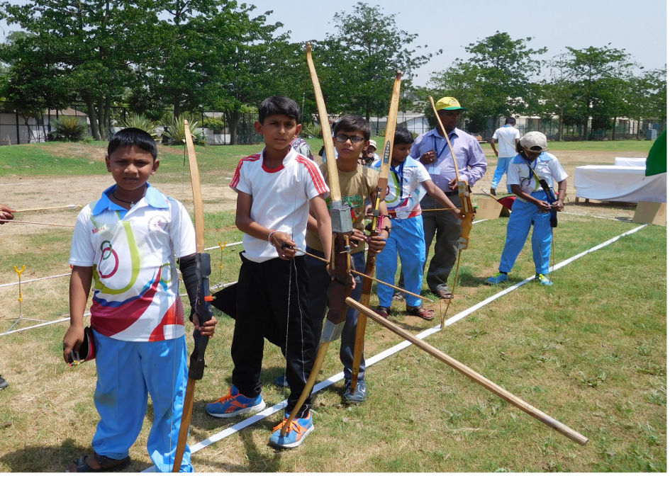 Ambedkar national games india,shooting,crossbow